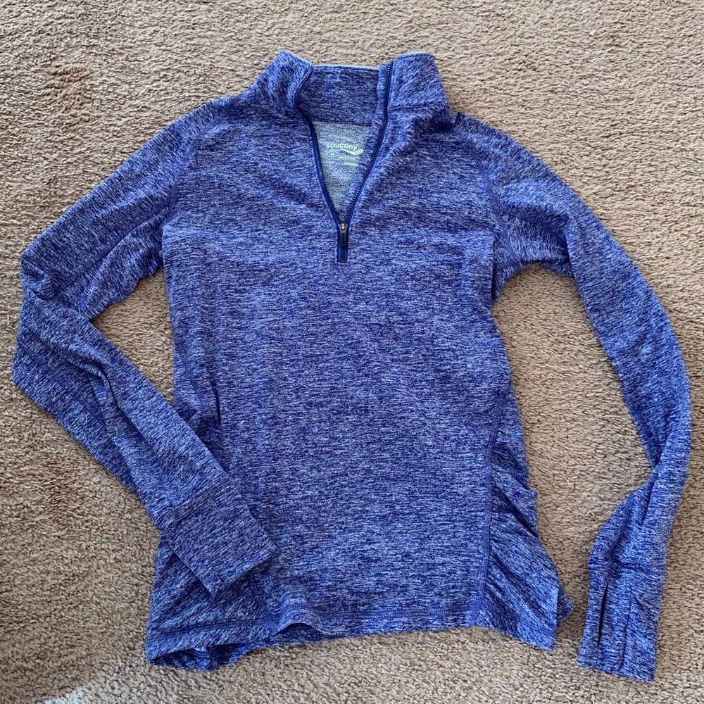 Saucony Quarter Zip Running Top - size XS